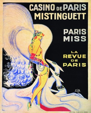 Casino De Paris Mistenguett vintage poster